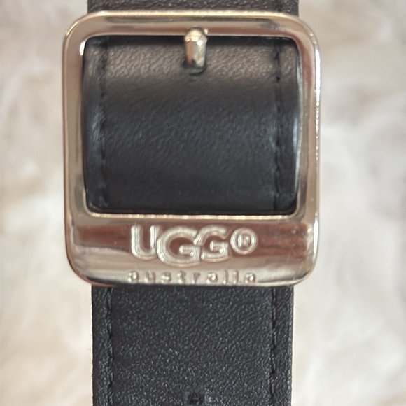 Authentic UGG Australia Black Shearling Leather Bucket Bag + coin purse - Picture 5 of 10